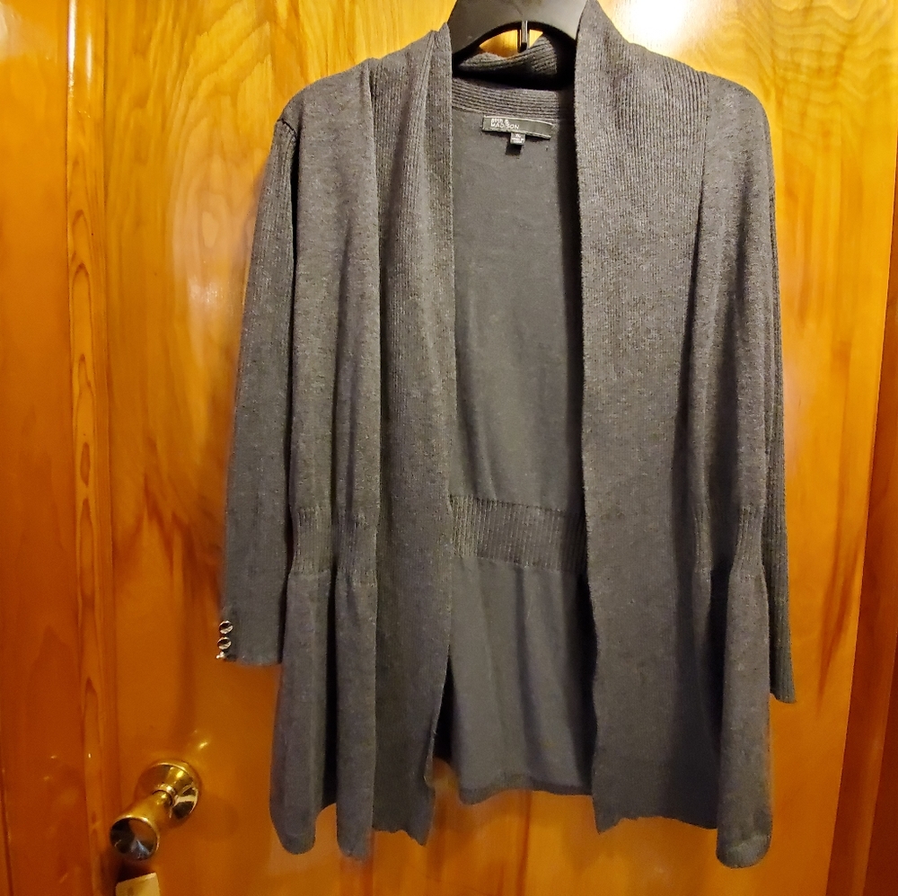 89th & Madison gray cardigan